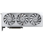 کارت گرافیک گیگابایت RTX 4060 Ti AERO OC 8G سفید نمای روبرو سه فن