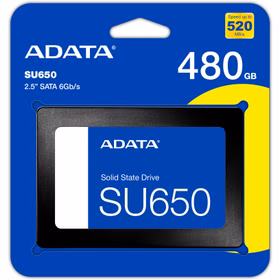 حافظه ADATA مدل SU650 480 - هارد اس اس دی اینترنال ای دیتا مدل SU650 ظرفیت 480 گیگابایت - Image 1