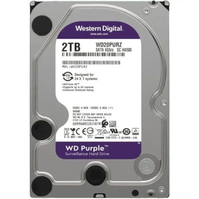 هارد دیسک اینترنال وسترن دیجیتال Purple WD10PURZ ظرفیت 2 ترابایت