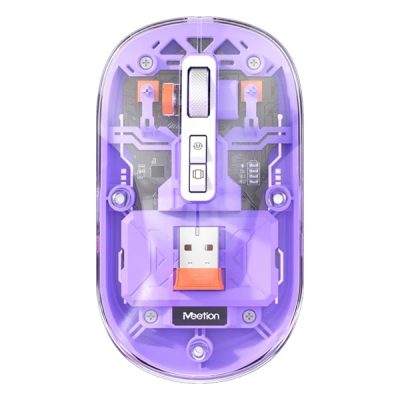 ماوس بی‌سیم شفاف دو حالته Meetion مدل BTM005