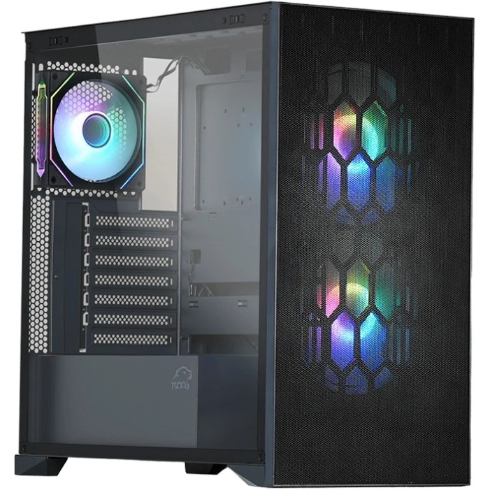 1 کیس کامپیوتر تسکو مدل GC4508 ARGB Mid Tower مشکی - Image 1